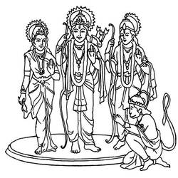 Coloring page: Hindu Mythology (Gods and Goddesses) #109420 - Free Printable Coloring Pages
