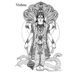 Coloring page: Hindu Mythology (Gods and Goddesses) #109421 - Free Printable Coloring Pages