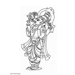 Coloring page: Hindu Mythology (Gods and Goddesses) #109443 - Free Printable Coloring Pages