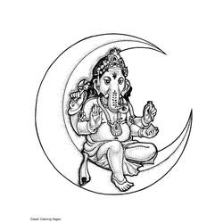 Coloring page: Hindu Mythology (Gods and Goddesses) #109471 - Free Printable Coloring Pages