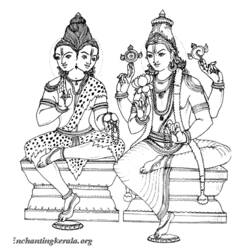 Coloring page: Hindu Mythology (Gods and Goddesses) #109510 - Free Printable Coloring Pages
