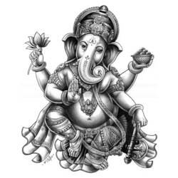 Coloring page: Hindu Mythology (Gods and Goddesses) #109528 - Free Printable Coloring Pages