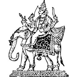 Coloring page: Hindu Mythology (Gods and Goddesses) #109543 - Free Printable Coloring Pages