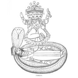 Coloring page: Hindu Mythology (Gods and Goddesses) #109580 - Free Printable Coloring Pages