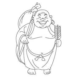 Coloring page: Hindu Mythology: Buddha (Gods and Goddesses) #89514 - Free Printable Coloring Pages