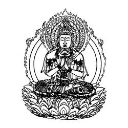 Coloring page: Hindu Mythology: Buddha (Gods and Goddesses) #89521 - Free Printable Coloring Pages