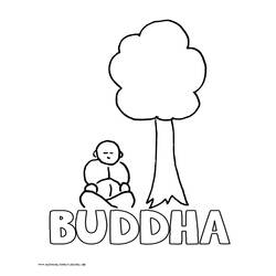 Coloring page: Hindu Mythology: Buddha (Gods and Goddesses) #89538 - Free Printable Coloring Pages