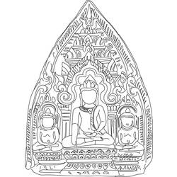 Coloring page: Hindu Mythology: Buddha (Gods and Goddesses) #89560 - Free Printable Coloring Pages