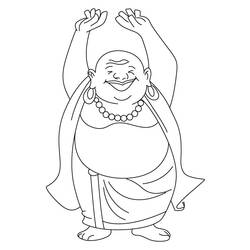 Coloring page: Hindu Mythology: Buddha (Gods and Goddesses) #89564 - Free Printable Coloring Pages