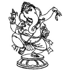 Coloring page: Hindu Mythology: Ganesh (Gods and Goddesses) #96888 - Free Printable Coloring Pages
