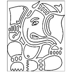 Coloring page: Hindu Mythology: Ganesh (Gods and Goddesses) #96901 - Free Printable Coloring Pages