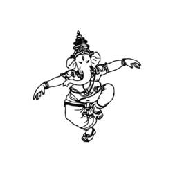 Coloring page: Hindu Mythology: Ganesh (Gods and Goddesses) #96911 - Free Printable Coloring Pages