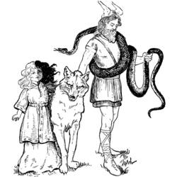 Coloring page: Norse Mythology (Gods and Goddesses) #110420 - Free Printable Coloring Pages