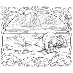 Coloring page: Norse Mythology (Gods and Goddesses) #110577 - Free Printable Coloring Pages