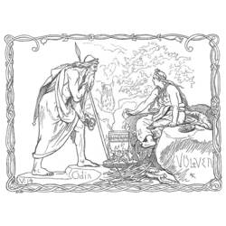 Coloring page: Norse Mythology (Gods and Goddesses) #110817 - Free Printable Coloring Pages