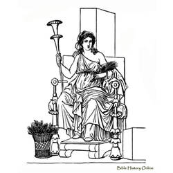 Coloring page: Roman Mythology (Gods and Goddesses) #110028 - Free Printable Coloring Pages