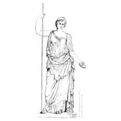 Coloring page: Roman Mythology (Gods and Goddesses) #110045 - Free Printable Coloring Pages