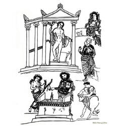 Coloring page: Roman Mythology (Gods and Goddesses) #110063 - Free Printable Coloring Pages