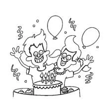 Anniversary (Holidays and Celebrations) coloring page #57412 to print and color