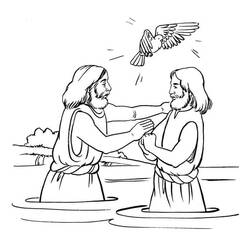 Coloring page: Baptism (Holidays and Celebrations) #210721 - Free Printable Coloring Pages