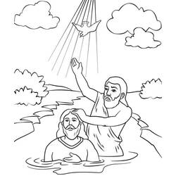 Coloring page: Baptism (Holidays and Celebrations) #210727 - Free Printable Coloring Pages