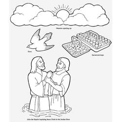 Coloring page: Baptism (Holidays and Celebrations) #57490 - Free Printable Coloring Pages