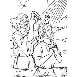 Coloring page: Baptism (Holidays and Celebrations) #57493 - Free Printable Coloring Pages