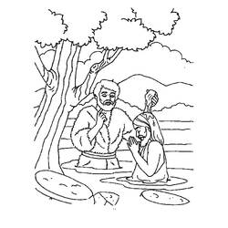 Coloring page: Baptism (Holidays and Celebrations) #57627 - Free Printable Coloring Pages