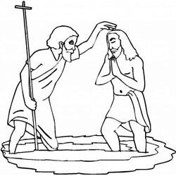 Coloring page: Baptism (Holidays and Celebrations) #57718 - Free Printable Coloring Pages