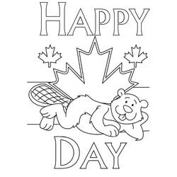 Coloring pages: Canada Day - July 1st - Free Printable Coloring Pages