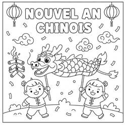 Chinese New Year (Holidays and Celebrations) coloring page #221740 to print and color