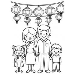 Chinese New Year (Holidays and Celebrations) coloring page #221752 to print and color