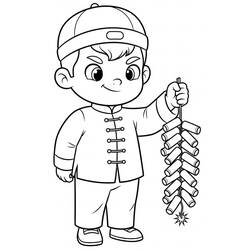 Chinese New Year (Holidays and Celebrations) coloring page #221761 to print and color