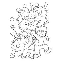 Chinese New Year (Holidays and Celebrations) coloring page #221766 to print and color