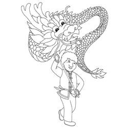 Chinese New Year (Holidays and Celebrations) coloring page #221768 to print and color