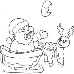Coloring pages: Christmas Sleigh - Free Printable Coloring Pages