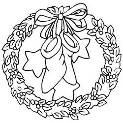 Christmas Stocking (Holidays and Celebrations) coloring page #216631 to print and color