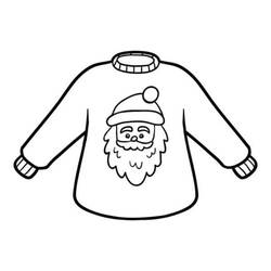 Coloring pages: Christmas Sweater - Free Printable Coloring Pages