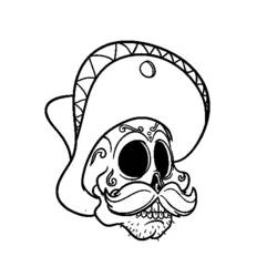 Coloring page: Day of the Dead (Holidays and Celebrations) #60117 - Free Printable Coloring Pages