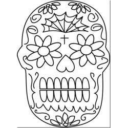Coloring page: Day of the Dead (Holidays and Celebrations) #60154 - Free Printable Coloring Pages