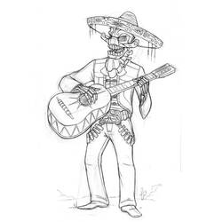 Coloring page: Day of the Dead (Holidays and Celebrations) #60174 - Free Printable Coloring Pages