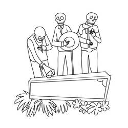 Coloring page: Day of the Dead (Holidays and Celebrations) #60246 - Free Printable Coloring Pages