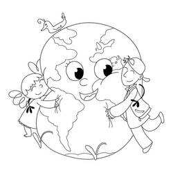 Coloring pages: Earth Day - Free Printable Coloring Pages