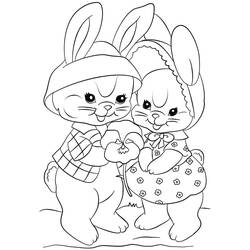 Coloring pages: Easter Bunny - Free Printable Coloring Pages
