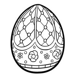Coloring page: Easter Egg (Holidays and Celebrations) #216057 - Free Printable Coloring Pages