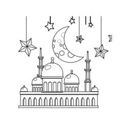 Coloring pages: Eid al-Fitr - Free Printable Coloring Pages