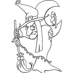 Coloring page: Halloween Witch (Holidays and Celebrations) #200317 - Free Printable Coloring Pages