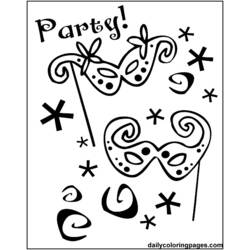 Mardi Gras (Holidays and Celebrations) coloring page #60616 to print and color