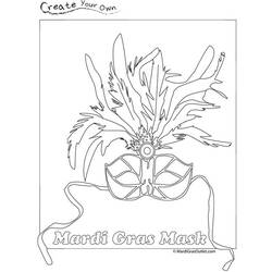 Mardi Gras (Holidays and Celebrations) coloring page #60631 to print and color