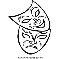 Mardi Gras (Holidays and Celebrations) coloring page #60679 to print and color